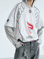 Racing-Inspired Quick-Dry Hooded Jersey Top 2