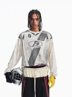 Racing-Inspired Retro Patchwork Long-Sleeve T-Shirt 2
