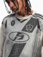 Racing-Inspired Retro Patchwork Long-Sleeve T-Shirt 3