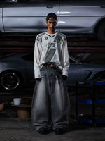 Racing-Inspired Retro Patchwork Long-Sleeve T-Shirt 5