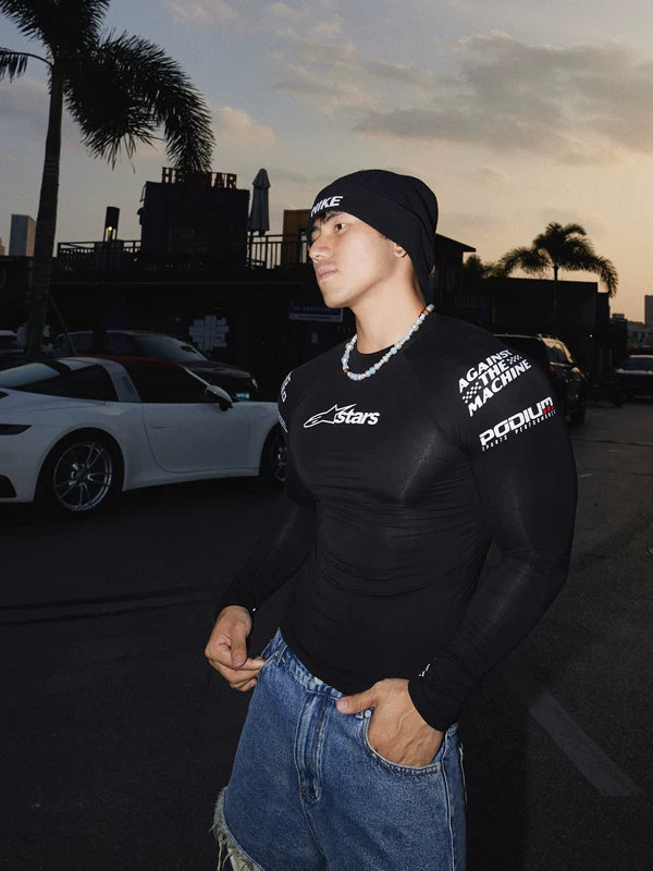 Racing Style Fitted Long-Sleeve Base Layer 2