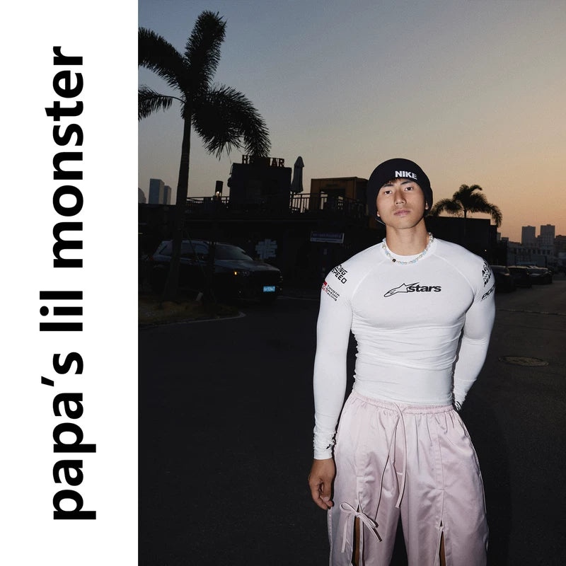 6038951840415,6038951840416,6038951840417, Racing Style Fitted Long-Sleeve Base Layer