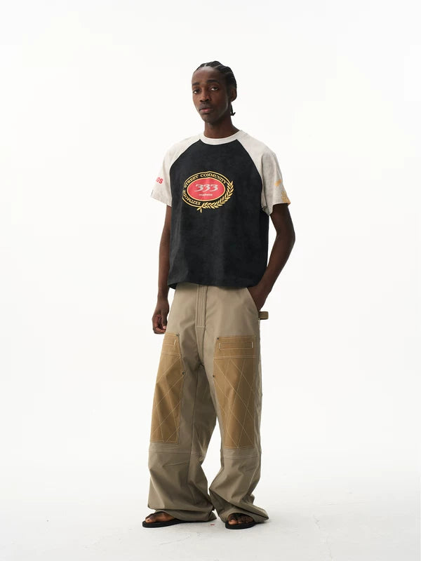 Raglan Graphic Print Short Sleeve T-Shirt 2