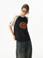 Raglan Graphic Print Short Sleeve T-Shirt 3