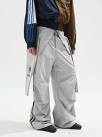 Raglan Sleeve Pleated Track Cargo Pants 2