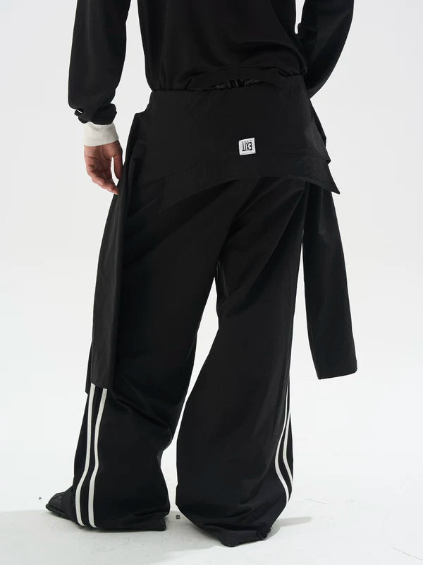 Raglan Sleeve Pleated Track Cargo Pants 3