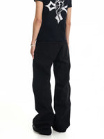 Raw Denim Baggy Wide-Leg Pants 4