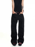 Raw Denim Baggy Wide-Leg Pants 5