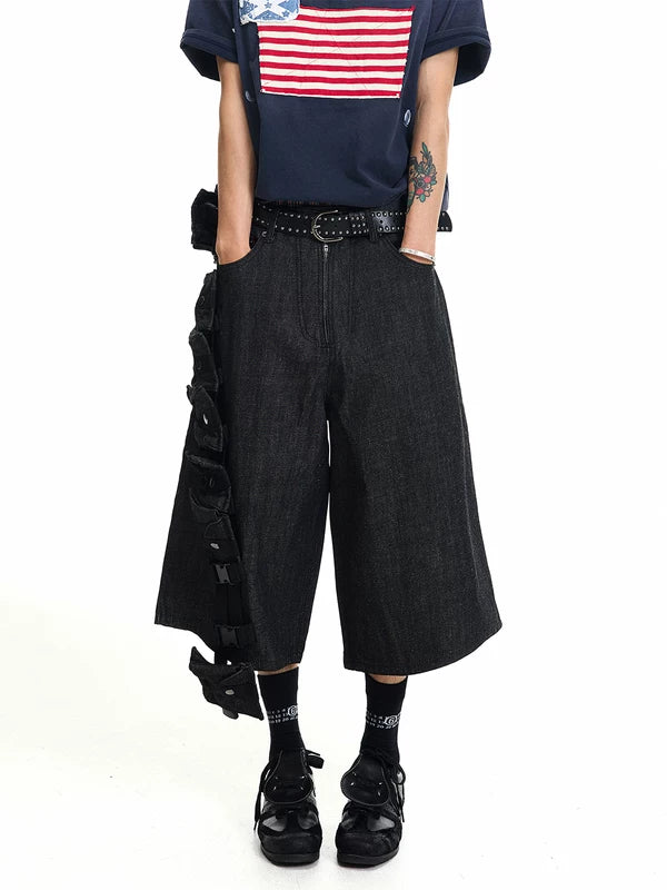 Raw Denim Cargo Shorts 1