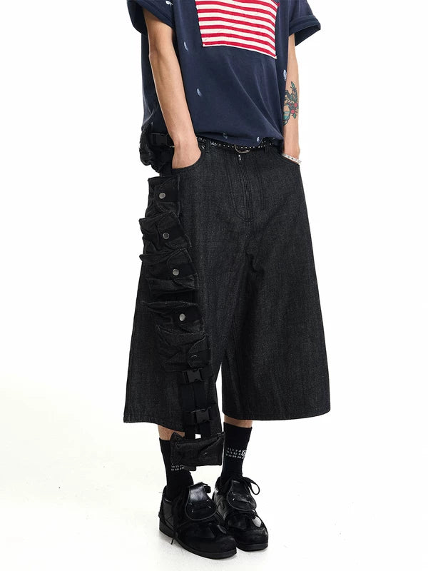 ,6244611663956,6244611663957,6244611663958, Raw Denim Cargo Shorts