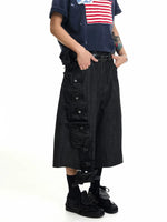 Raw Denim Cargo Shorts 4
