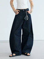 Raw Denim Wide-Leg Blade Pants 1