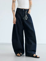 Raw Denim Wide-Leg Blade Pants 2