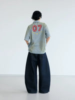 Raw Denim Wide-Leg Blade Pants 5
