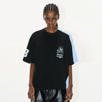 5721732452481,5721732452482,5721732452483,5721732452484, Raw Edge Colorblock Graphic Sports T-Shirt