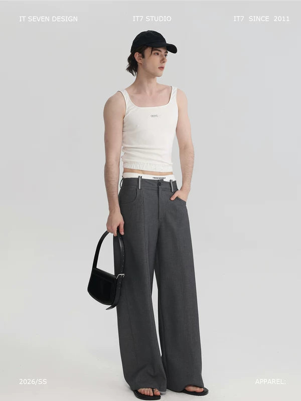 Reconstructed Pleated Loose Fit Pants 1