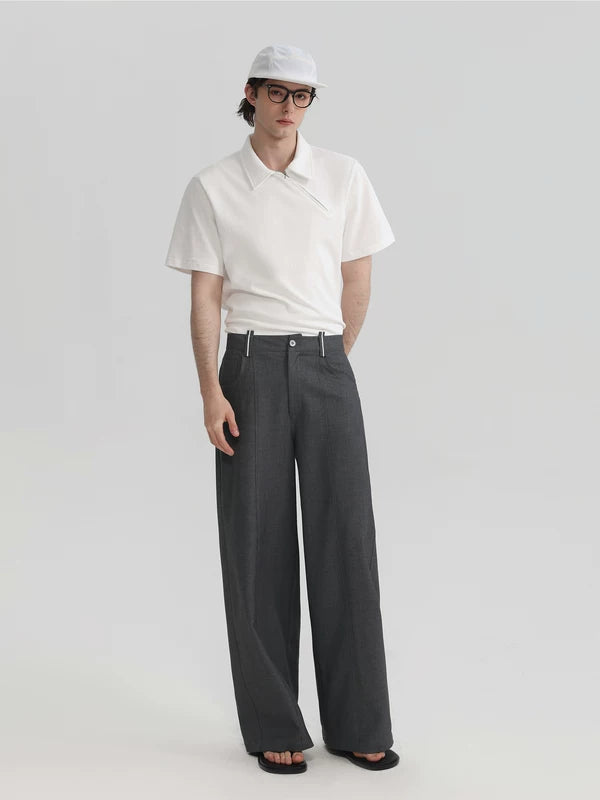 Reconstructed Pleated Loose Fit Pants 3