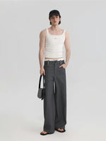 Reconstructed Pleated Loose Fit Pants 5