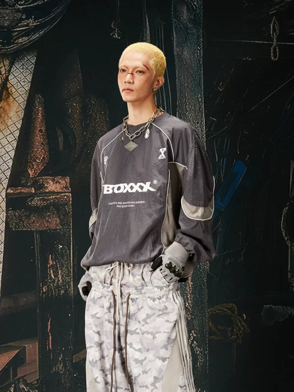 Reflective Graphic Sports Pullover Hoodie 3