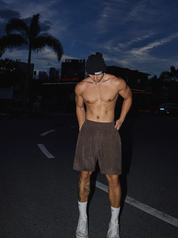 Relaxed Corduroy Short-Sleeve Shirt and Shorts 3