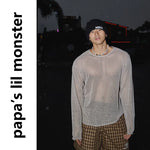 6069346896902,6069346896903,6069346896904, Relaxed Fit Mesh Long-Sleeve Top