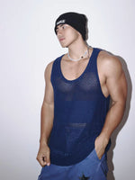 Relaxed Fit Perforated Knitted Vest 1