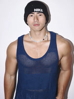 Relaxed Fit Perforated Knitted Vest 5