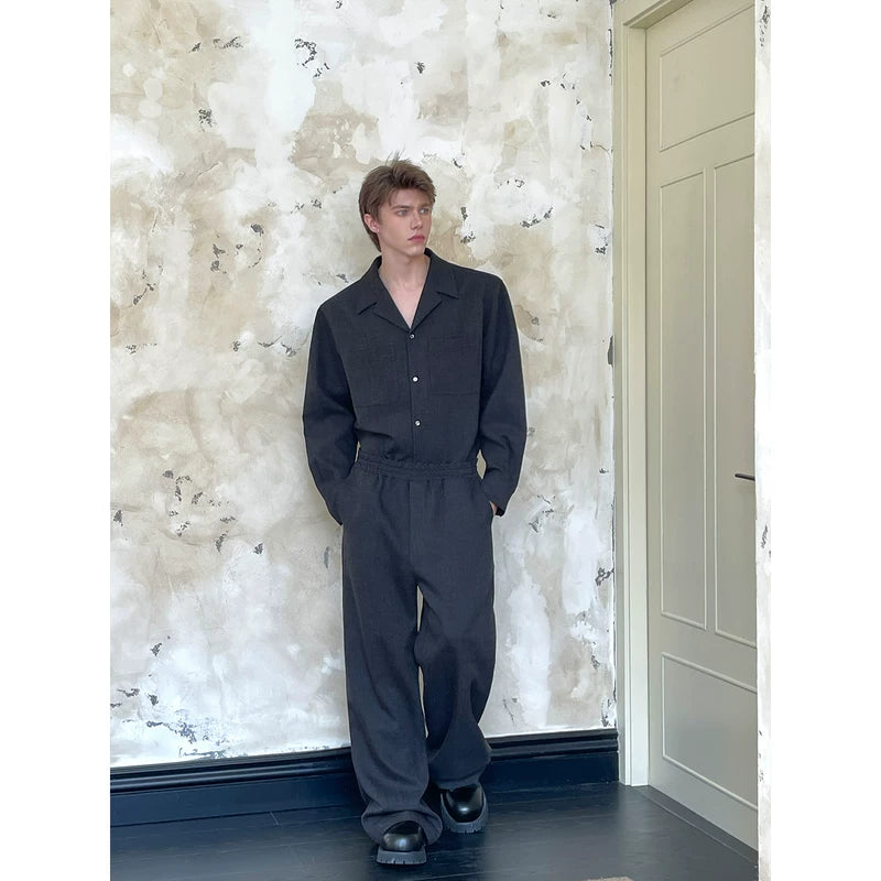 Relaxed Fit Retro Shirt and Pants Set 4