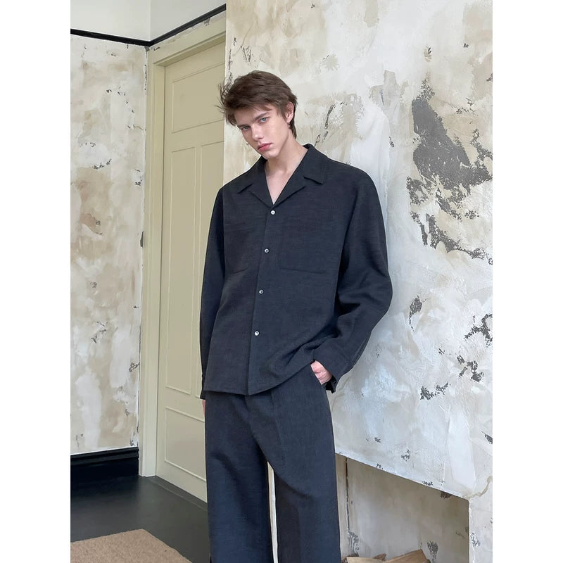 Relaxed Fit Retro Shirt and Pants Set 5