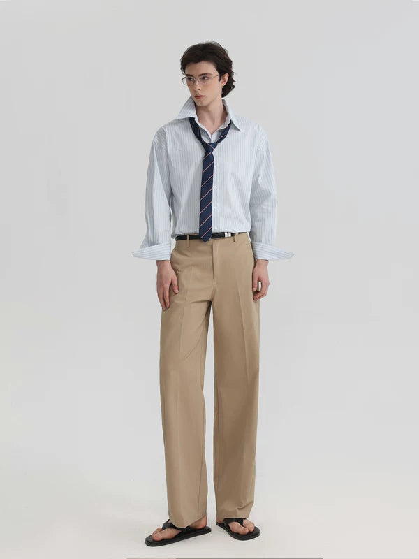 Relaxed Fit Striped Button-Down Shirt 5
