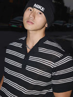Relaxed Fit Striped Henley T-Shirt 5