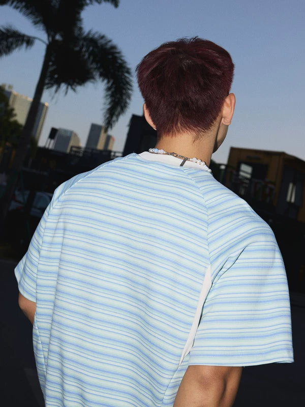 Relaxed Fit Striped Short-Sleeve T-Shirt 4