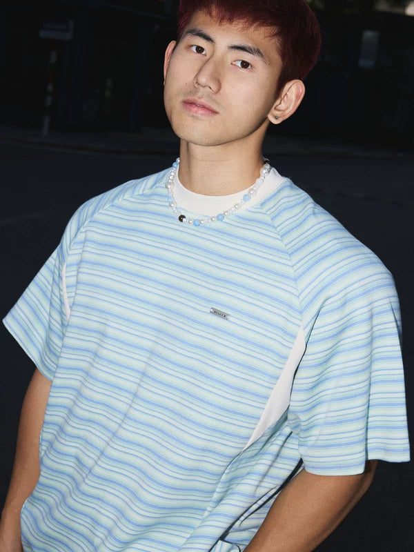 Relaxed Fit Striped Short-Sleeve T-Shirt 5