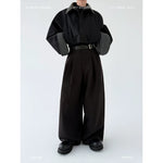 Relaxed Fit Wide Leg Casual Pants 1
