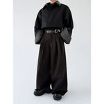 Relaxed Fit Wide Leg Casual Pants 2