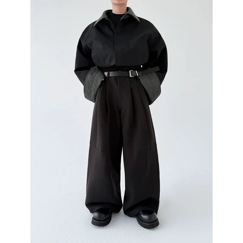 Relaxed Fit Wide Leg Casual Pants 5