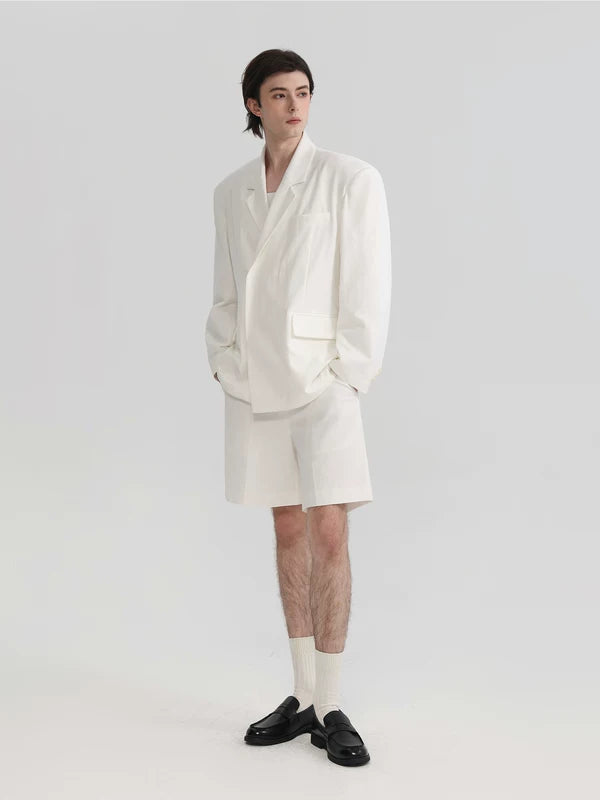 ,6208086902903,6208086902904,6208086902905, Relaxed Linen Jacket and Shorts Set