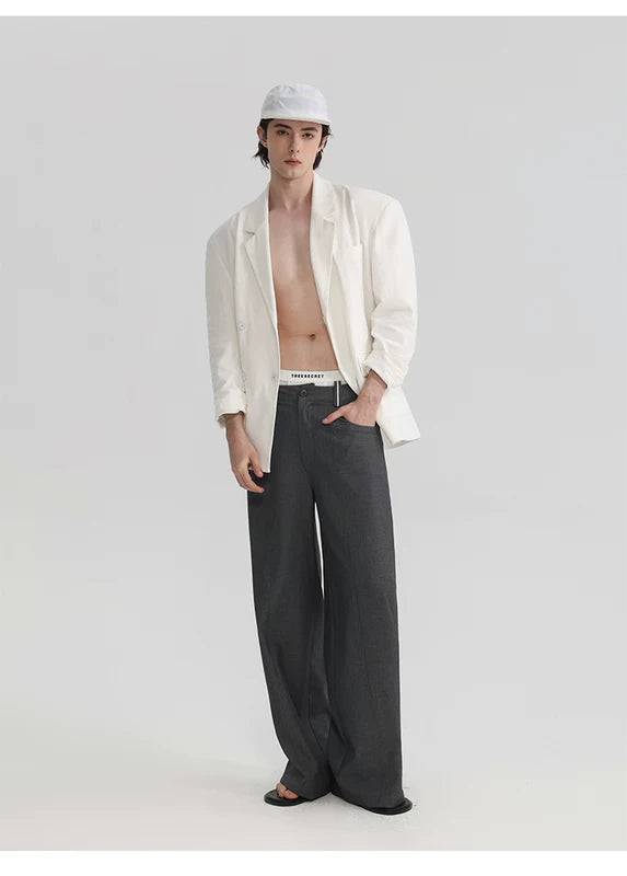 6057723672406,6057723672410,6057723672414, Relaxed Linen Jacket and Shorts Set