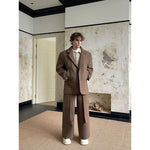 Relaxed Minimalist Retro Suit Jacket and Pants 4