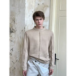 Relaxed Mock Neck Knit Sweater 4