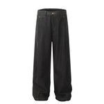 5741097579906,5741097579907,5741097579908,5741097579909,5741097579910, Relaxed Wide-Leg Denim Jeans Pants