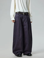 Relaxed Wide Leg Pleated Commuter Pants 2