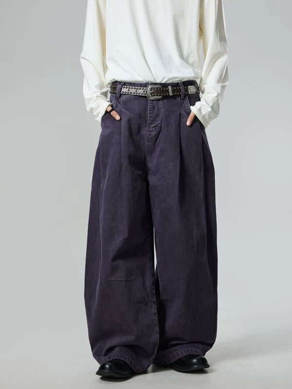 Relaxed Wide Leg Pleated Commuter Pants 5