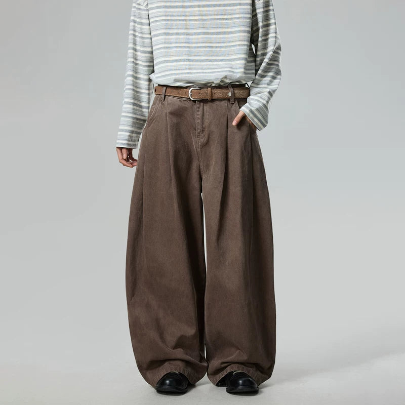 6155385651085,6155385651086,6155385651087,6155385651088, Relaxed Wide Leg Pleated Commuter Pants