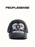 Retro 3D Embroidered Distressed Baseball Cap 1