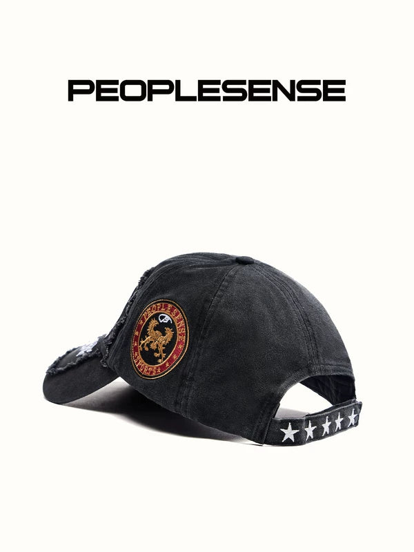 Retro 3D Embroidered Distressed Baseball Cap 3