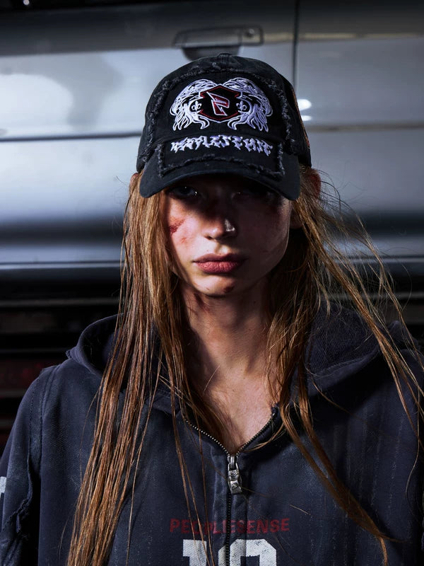 Retro 3D Embroidered Distressed Baseball Cap 5