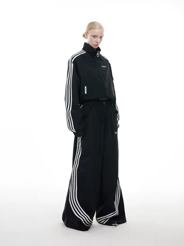 Retro 4-Stripe Jacket and Pants Set 2