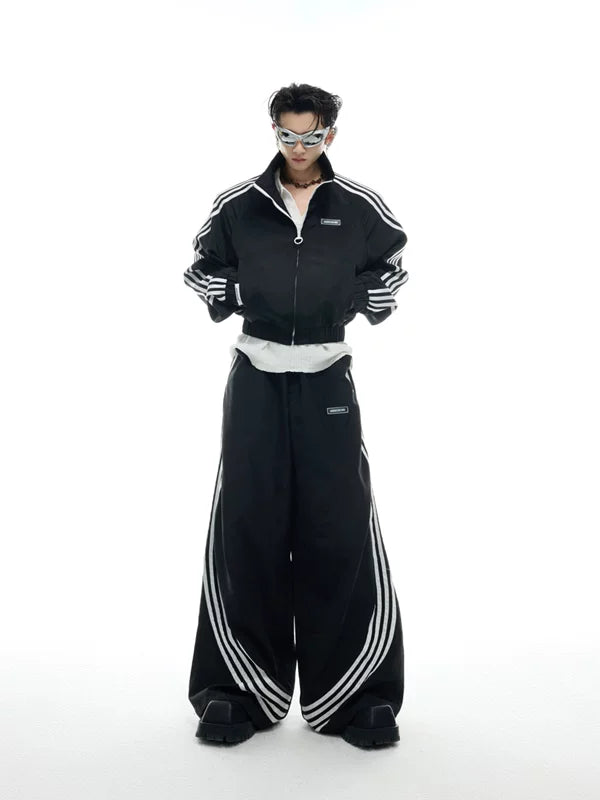 Retro 4-Stripe Jacket and Pants Set 3