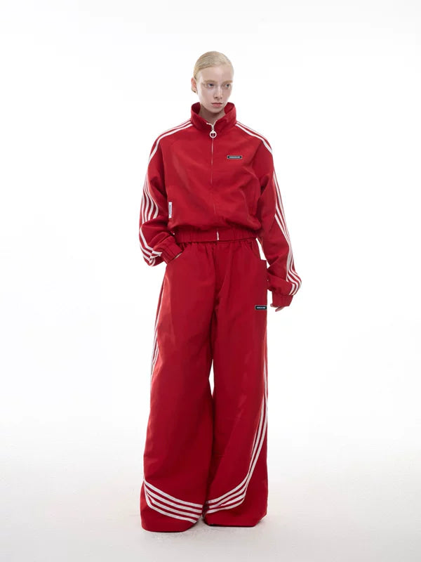 Retro 4-Stripe Jacket and Pants Set 5
